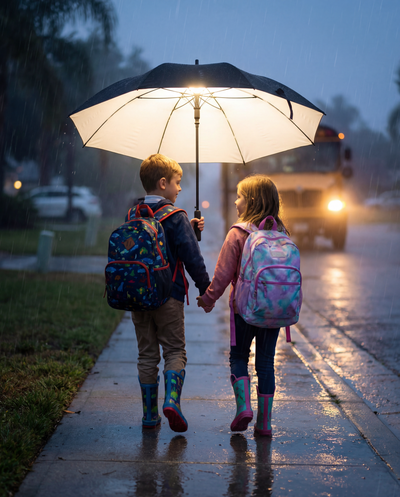 Droplit LED Portable Rain Umbrella